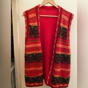 Alpaca Vintage Sweater Vest Size M